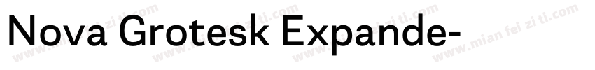 Nova Grotesk Expande字体转换